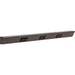 Task Lighting TR Series Angled Power Strip with Switch - Bronze, 30", Switch on Left