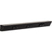 Task Lighting TR Series Angled Power Strip with Switch - Black, 24", Switch on Right
