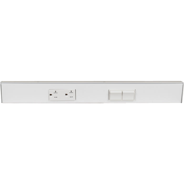 Task Lighting TRS Series Under Cabinet Angled Power Strip with Switch