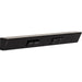 Task Lighting TR Series Angled Power Strip with Switch - Black, 18", Switch on Left