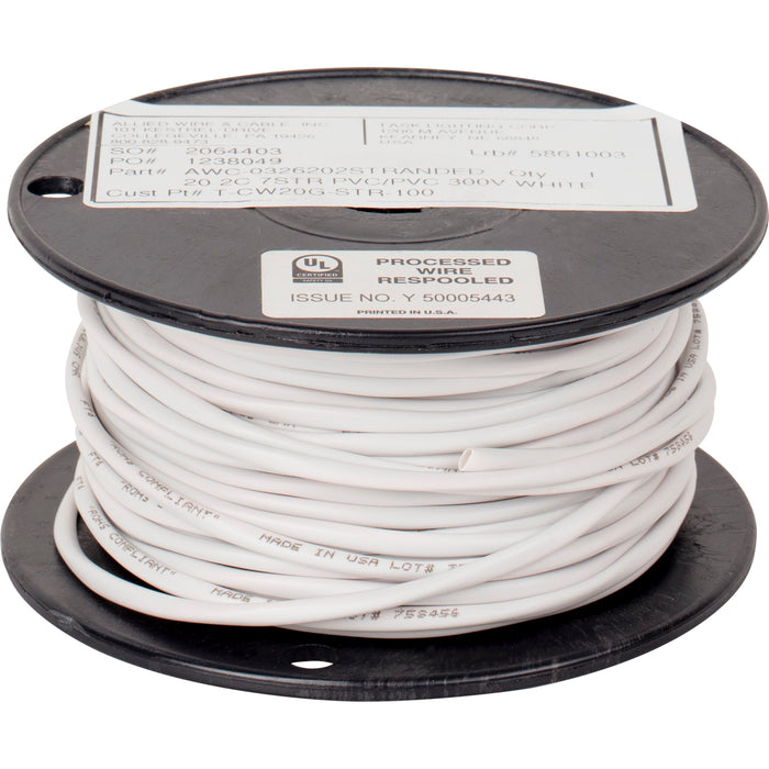 Task Lighting 20/2 In-Wall Rated Stranded Connection Wire - 100 ft