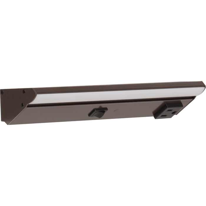 Task Lighting DV Series Single White Lighted Power Strip | Built-In Power Under-Cabinet LED Lighting & Outlets