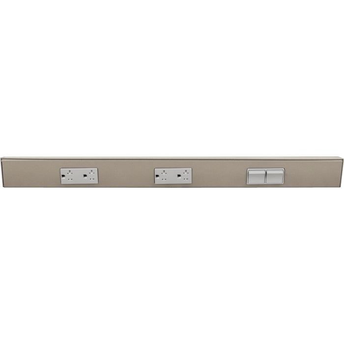 Task Lighting TRS Series Under Cabinet Angled Power Strip with Switch