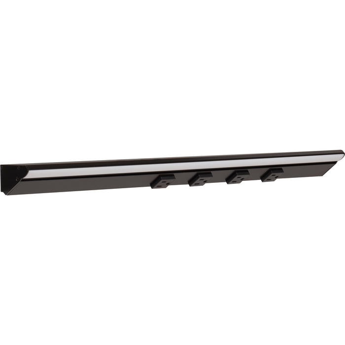 Task Lighting RM Series Single White Lighted Power Strip | Under-Cabinet LED Lighting & Hardwired Power