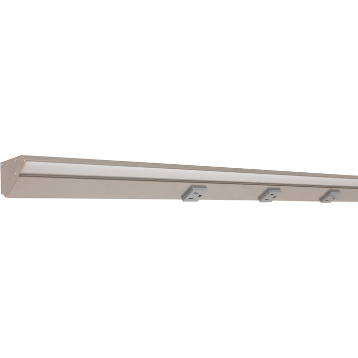 Task Lighting RM Series Single White Lighted Power Strip | Under-Cabinet LED Lighting & Hardwired Power