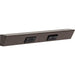 Task Lighting TR Series Angled Power Strip with Switch - Bronze, 18", Switch on Right