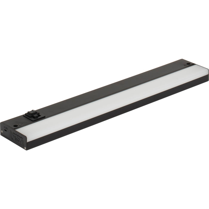 Task Lighting 120V Bar Light, Dimmable & 3-Color Selectable - Black, 17-7/8"