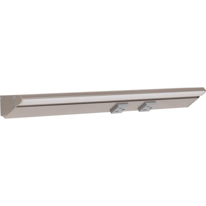 Task Lighting RM Series Single White Lighted Power Strip | Under-Cabinet LED Lighting & Hardwired Power