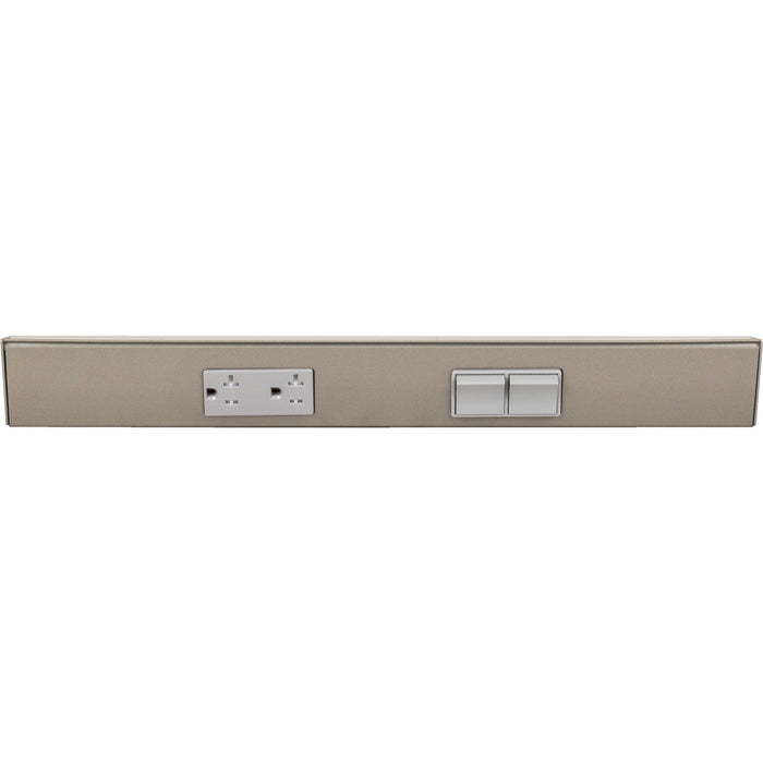 Task Lighting TRS Series Under Cabinet Angled Power Strip with Switch