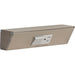 Task Lighting TR Series Angled Power Strip with Switch - Satin Nickel, 9", Switch on Right