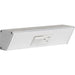 Task Lighting TR Series Angled Power Strip with Switch - White, 9", Switch on Right
